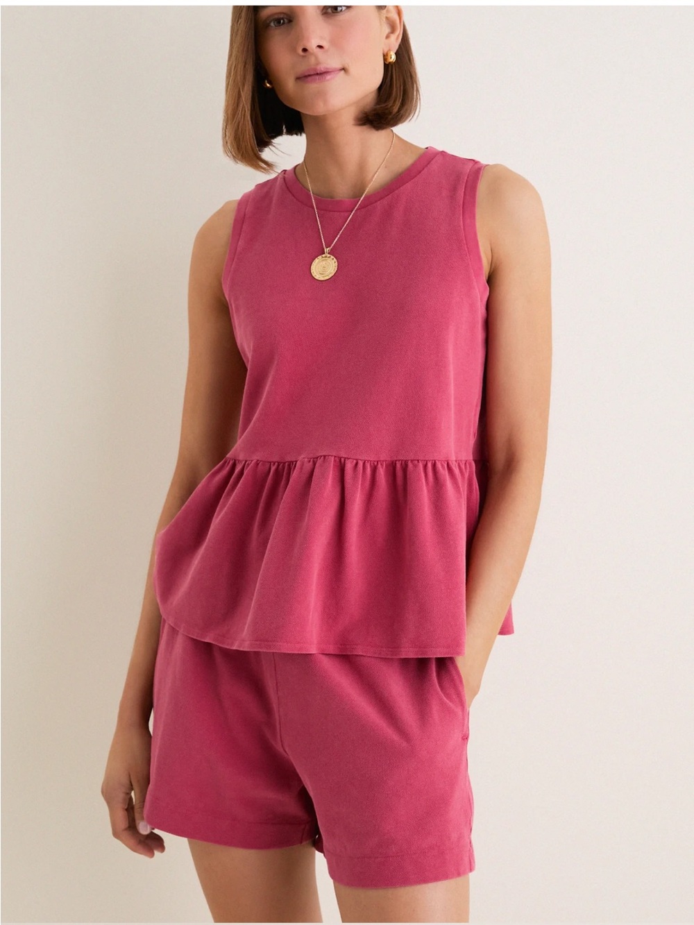 TUCKERNUCK Pique Mercer Peplum Top